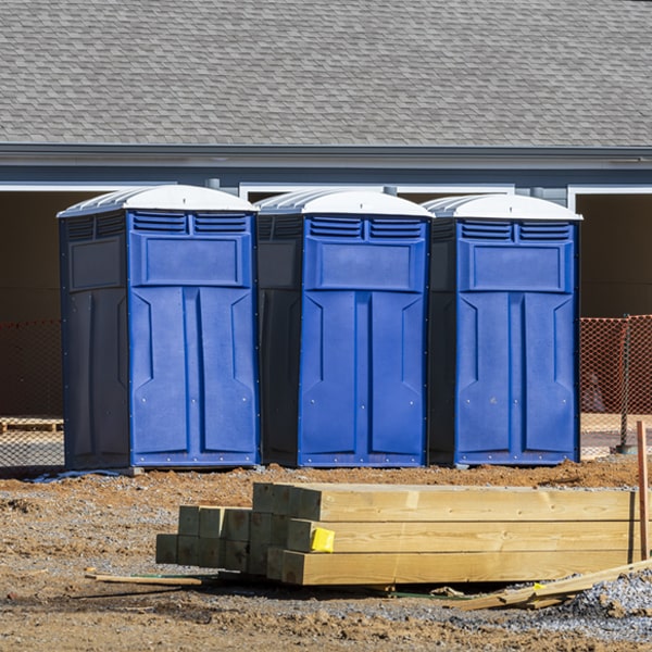 is there a specific order in which to place multiple porta potties in Northwood Pennsylvania